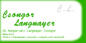 csongor langmayer business card